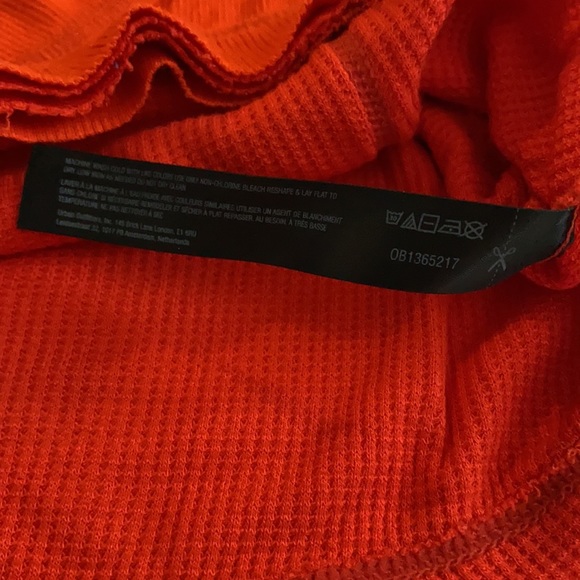 {Urban Outfitters} Out From Under | Sleeveless Ribbed Crop Top Orange (M) - Picture 6 of 13